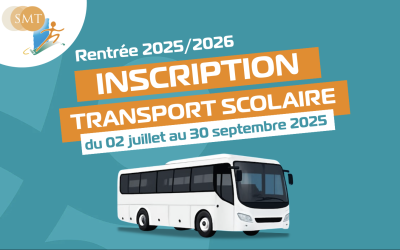 Transport scolaire : inscription du 02 juillet au 30 septembre 2025