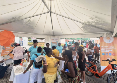 Notre équipe sur la 1ère étape du tour cycliste de la Guadeloupe !