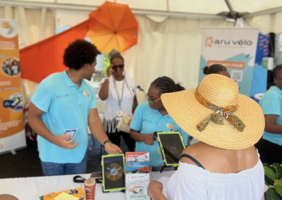 Le SMT anime un stand pour la 4ème étape du tour cycliste de la Guadeloupe