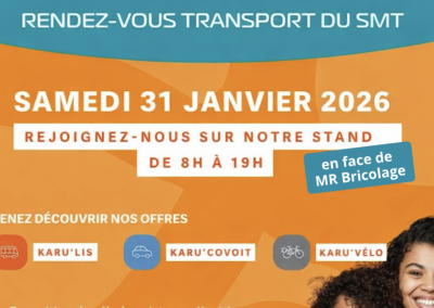 Rendez-vous transport du SMT au centre commercial de Destrelland !
